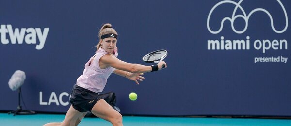 Karolína Muchová na turnaji v Miami 2023