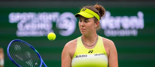 Linda Nosková na turnaji v Indian Wells 2026