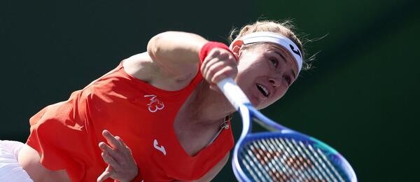 Marie Bouzková na turnaji v Indian Wells 2026