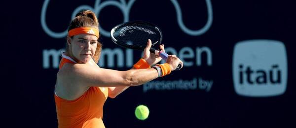 Karolína Muchová na turnaji v Miami 2026