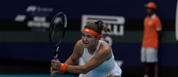 Karolína Muchová na turnaji v Miami 2026