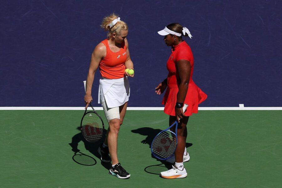 Kateřina Siniaková a&nbsp;Taylor Townsend na turnaji v&nbsp;Indian Wells 2026