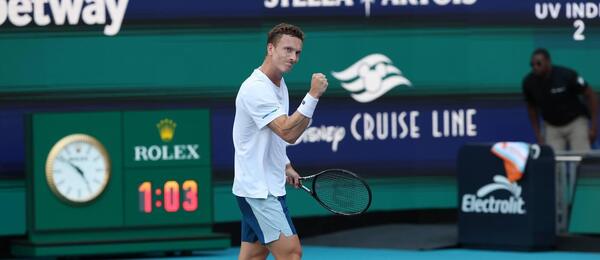 Jiří Lehečka na turnaji v Miami 2026