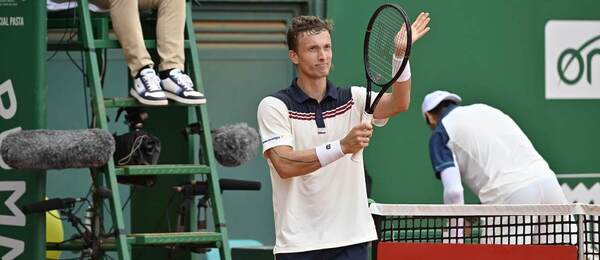 Jiří Lehečka po vítězství nad Alejandrem Tabilem na ATP 1000 Monte Carlo 2026