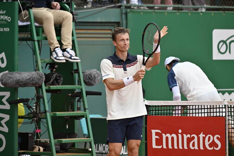 Jiří Lehečka po vítězství nad Alejandrem Tabilem na ATP 1000 Monte Carlo 2026