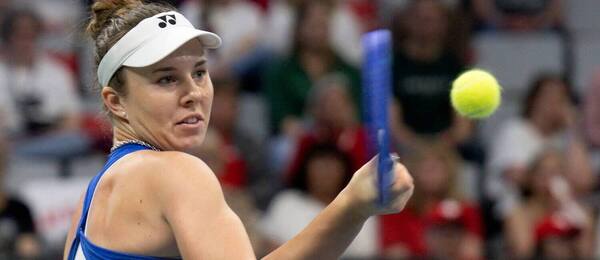 Linda Nosková během kvalifikace BJK Cupu