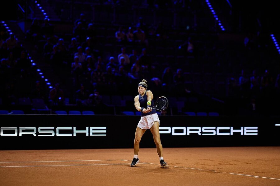 Karolína Muchová na turnaji ve Stuttgartu 2026