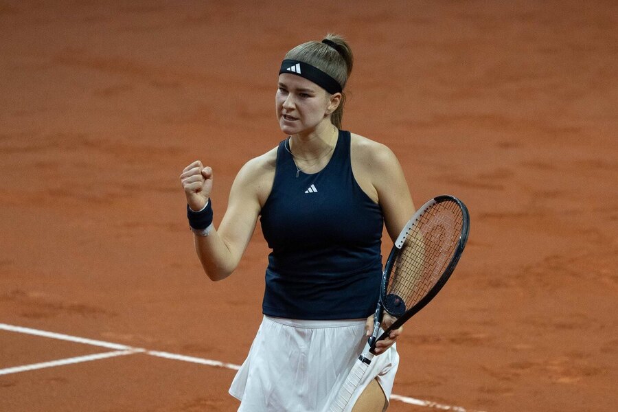 Karolína Muchová na turnaji ve Stuttgartu 2026