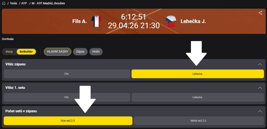 Fortuna BetBuilder – 3.&nbsp;kolo