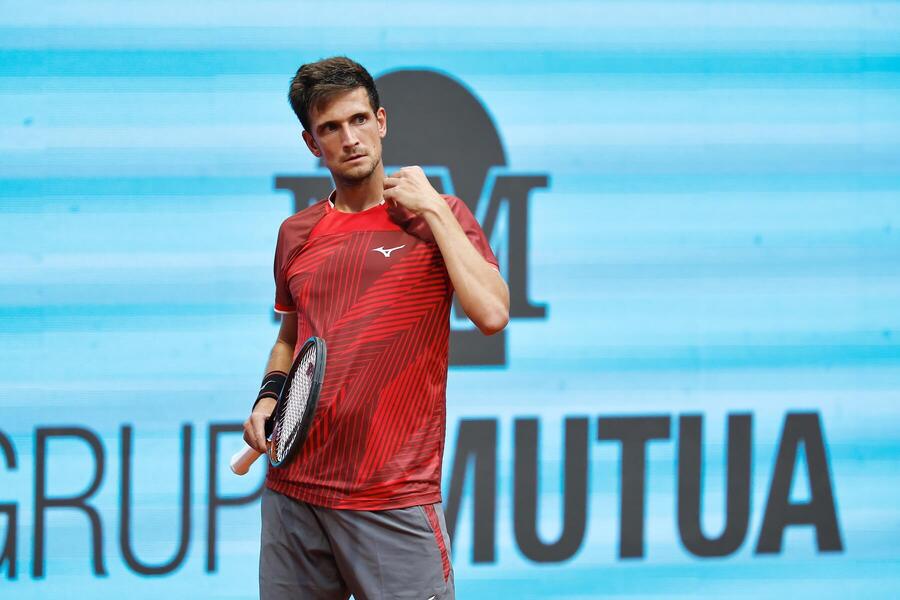 Vít Kopřiva během zápasu s&nbsp;Arthurem Rinderknechem ve třetím kole ATP 1000 Madrid 2026