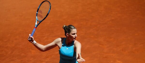 Karolína Plíšková na turnaji v Madridu 2026