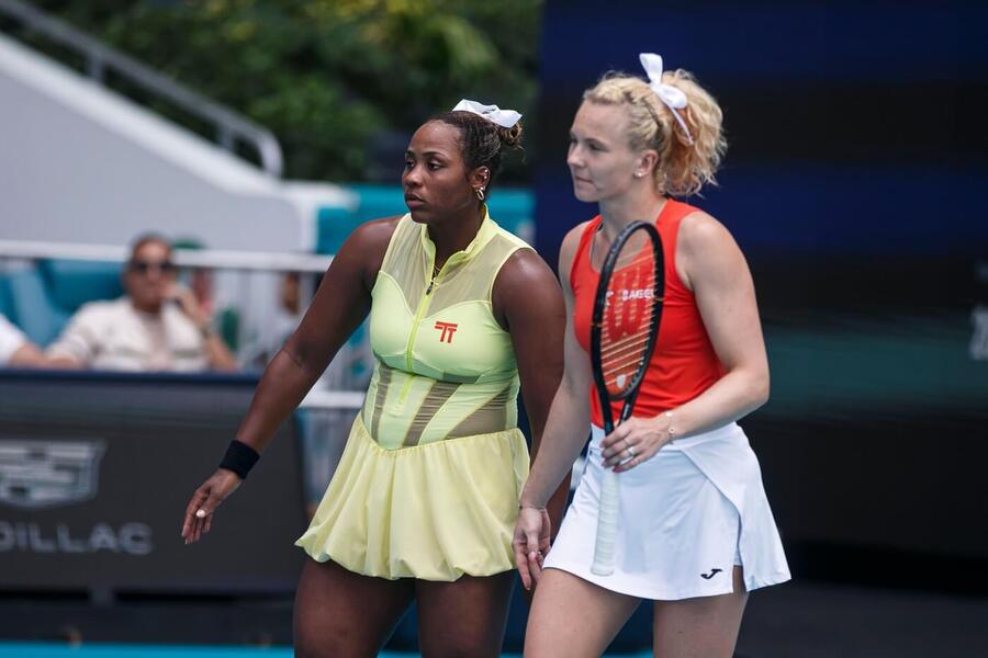 Taylor Townsend a&nbsp;Kateřina Siniaková na turnaji v&nbsp;Miami 2026