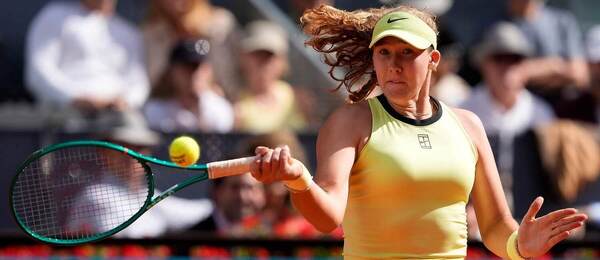 Mirra Andreeva během semifinále WTA 1000 Madrid 2026