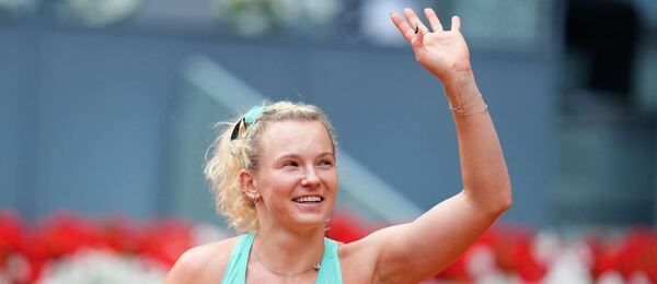 Kateřina Siniaková na turnaji v Madridu 2026