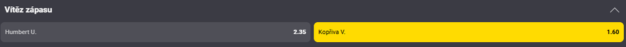 Sázkový tip k&nbsp;zápasu Kopřiva vs. Humbert