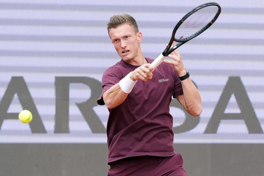 Jiří Lehečka během tréninku na 2.&nbsp;kolo ATP 1000 Řím