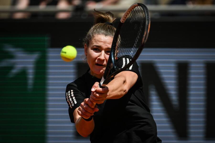 Karolína Muchová během tréninku na Roland Garros 2026