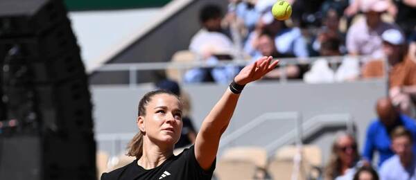 Karolína Muchová během tréninku na French Open 2026