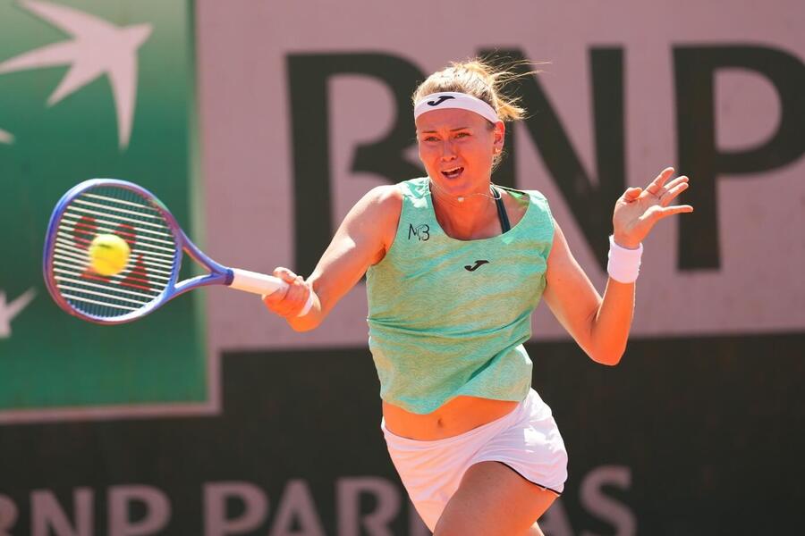 Marie Bouzková během zápasu 2.&nbsp;kola French Open 2026
