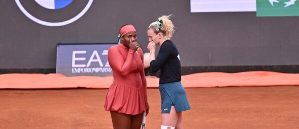 Taylor Townsend a Kateřina Siniaková na turnaji v Římě 2026