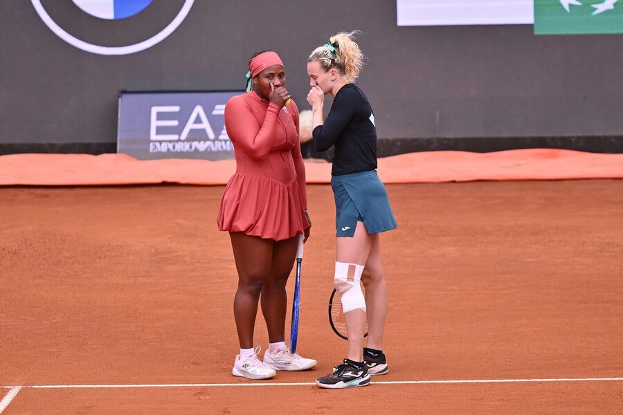 Taylor Townsend a&nbsp;Kateřina Siniaková na turnaji v&nbsp;Římě 2026