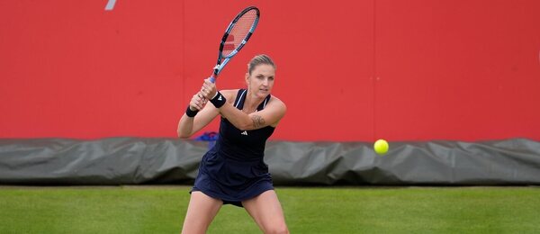 Karolína Plíšková na turnaji v Queen's Clubu 2026