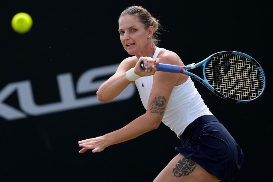 Karolína Plíšková během osmifinále v&nbsp;Nottinghamu