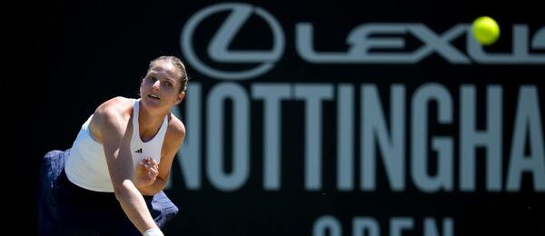 Karolína Plíšková na turnaji v Nottinghamu 2026