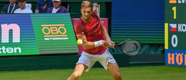 Vít Kopřiva na turnaji ATP 500 v Halle