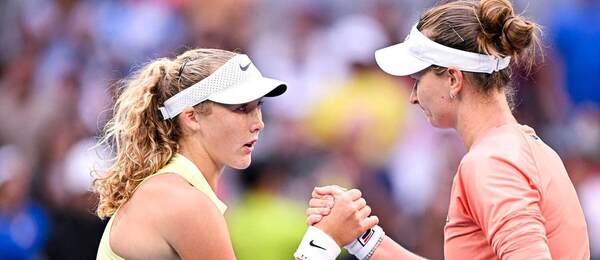 Mirra Andreeva a Barbora Krejčíková po zápase na Australian Open 2024