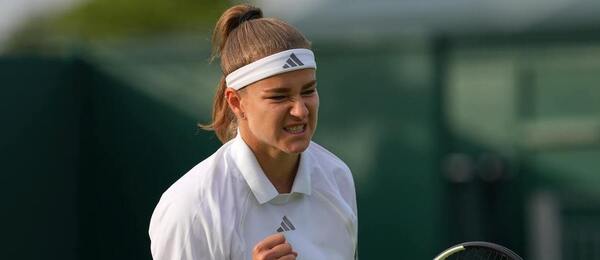 Radost Karolíny Muchové na Wimbledonu