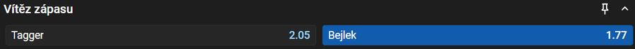 Sázkový tip k&nbsp;utkání Bejlek vs. Tagger