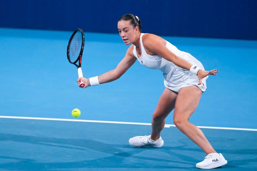 Česká hráčka Tereza Valentová na turnaji WTA 250 Atény