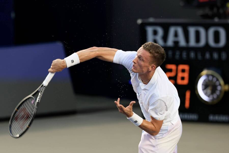 Jiří Lehečka na turnaji v&nbsp;Los Cabos