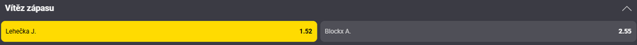 Jiří Lehečka vs. Alexander Blockx – sázkový tip