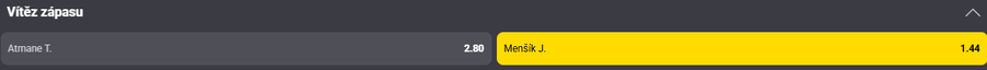 Sázkový tip k&nbsp;zápasu Menšík vs. Atmane