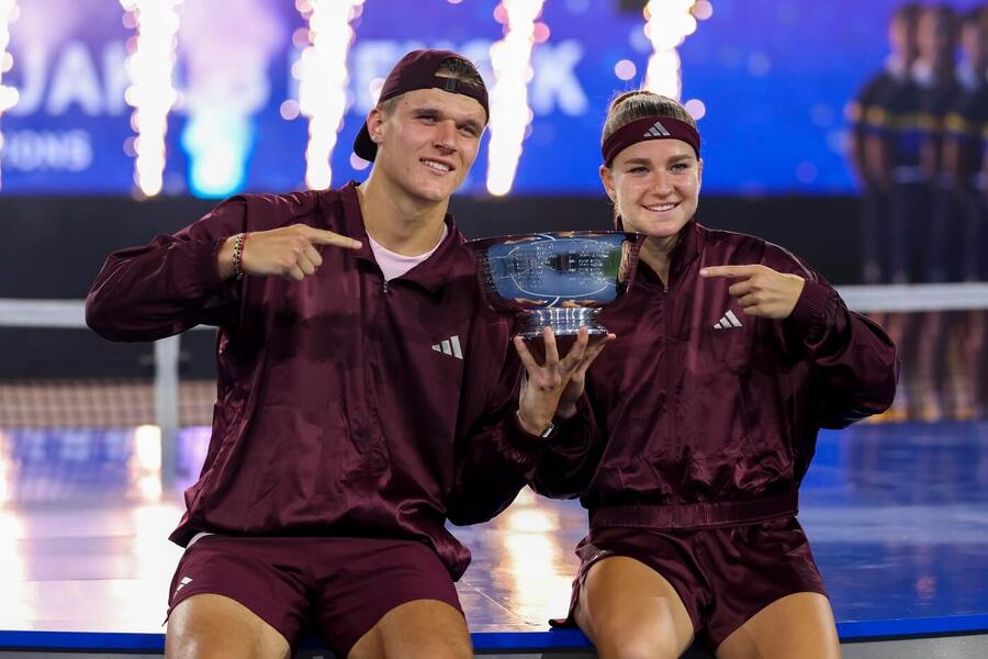 Jakub Menšík a&nbsp;Karolína Muchová vyhráli mix na US Open 2026