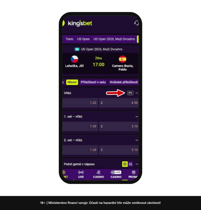Předčasné vyhodnocení u&nbsp;Kingsbetu
