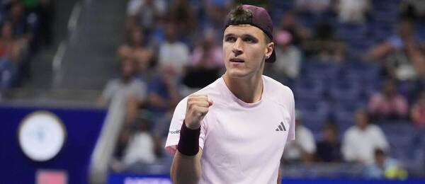 Jakub Menšík ve finále smíšené čtyřhry na US Open 2026