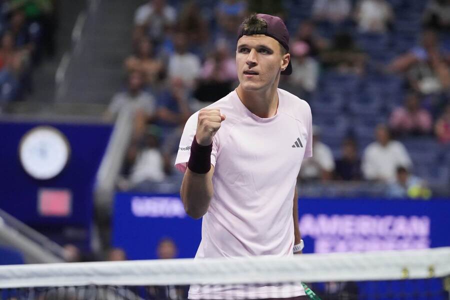 Jakub Menšík ve finále smíšené čtyřhry na US Open 2026