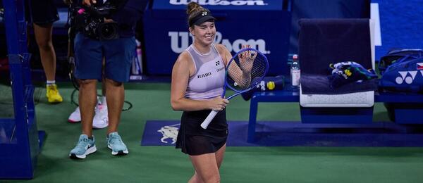 Linda Nosková po vítězství ve 2. kole US Open 2026