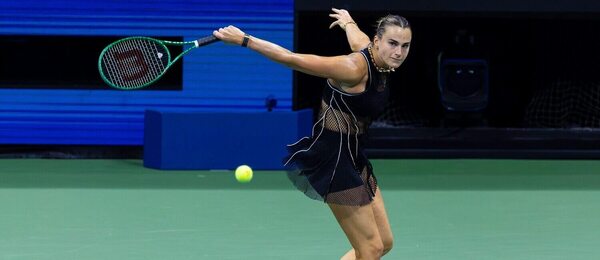 Aryna Sabalenka během semifinále US Open 2026