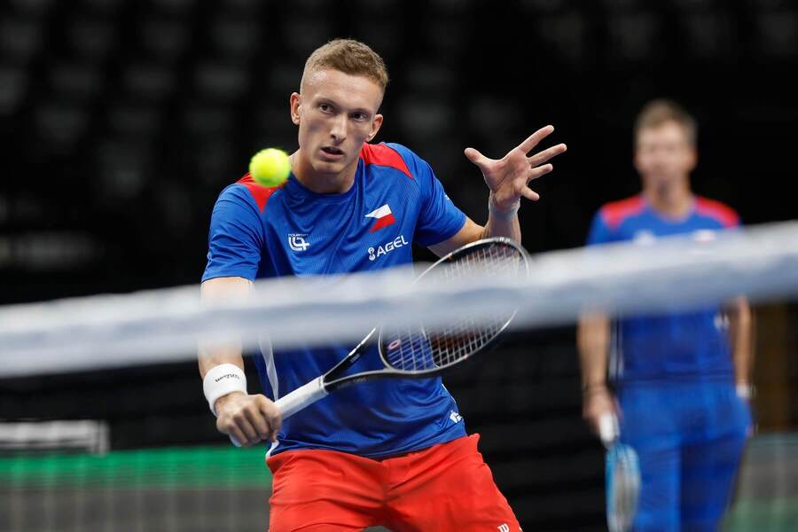 Jiří Lehečka se připravuje na daviscupový zápas s&nbsp;USA
