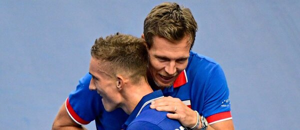 Jiří Lehečka a Tomáš Berdych
