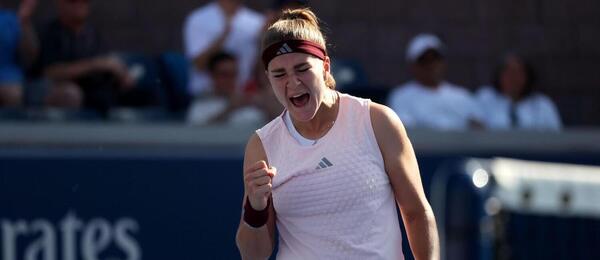 Karolína Muchová během 3. kola US Open 2026