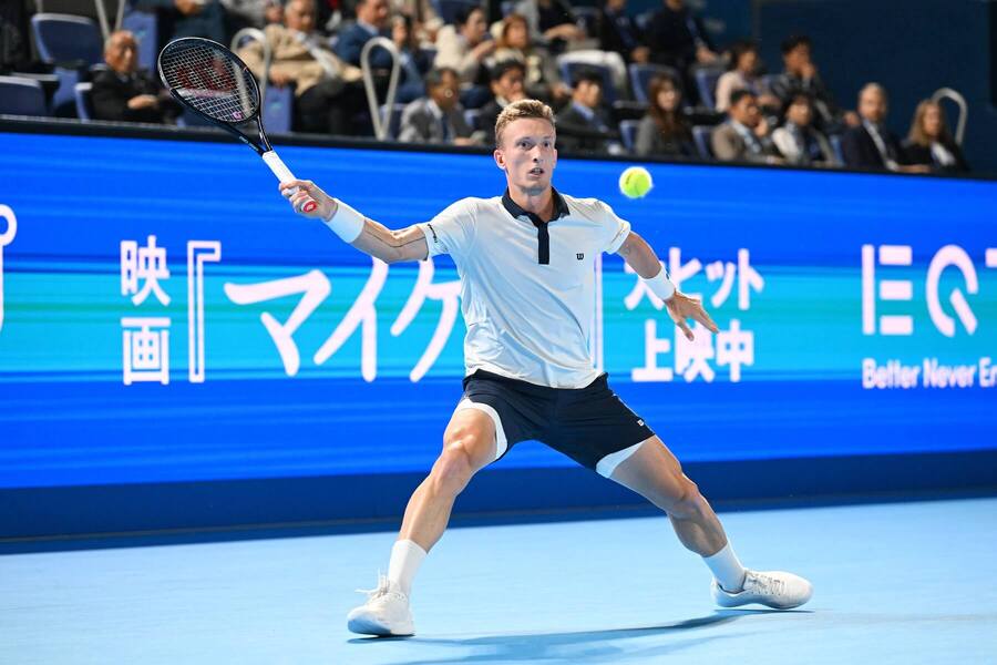 Jiří Lehečka během finále turnaje v&nbsp;Tokiu v&nbsp;roce 2026