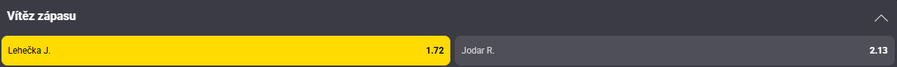 Sázkový tip k&nbsp;utkání Lehečka vs. Jodar