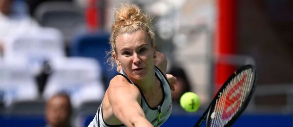 Kateřina Siniaková na letošním turnaji ve Wuhanu