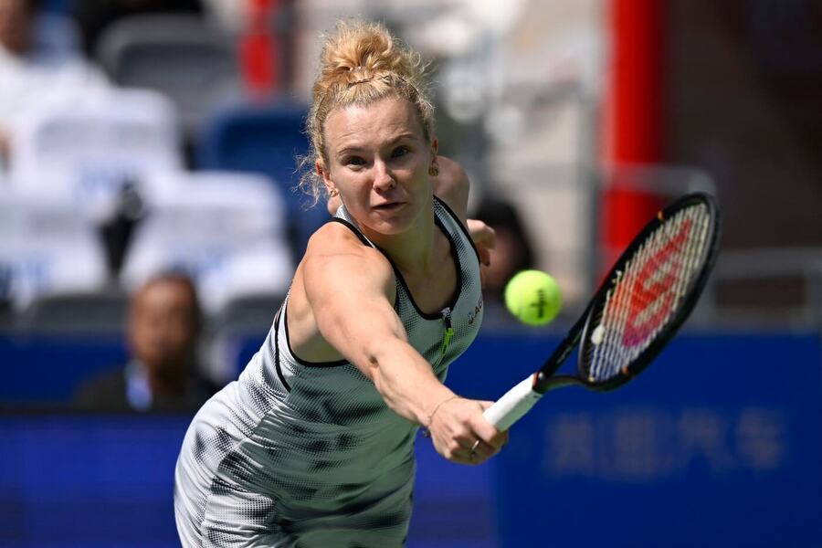 Kateřina Siniaková na letošním turnaji ve Wuhanu