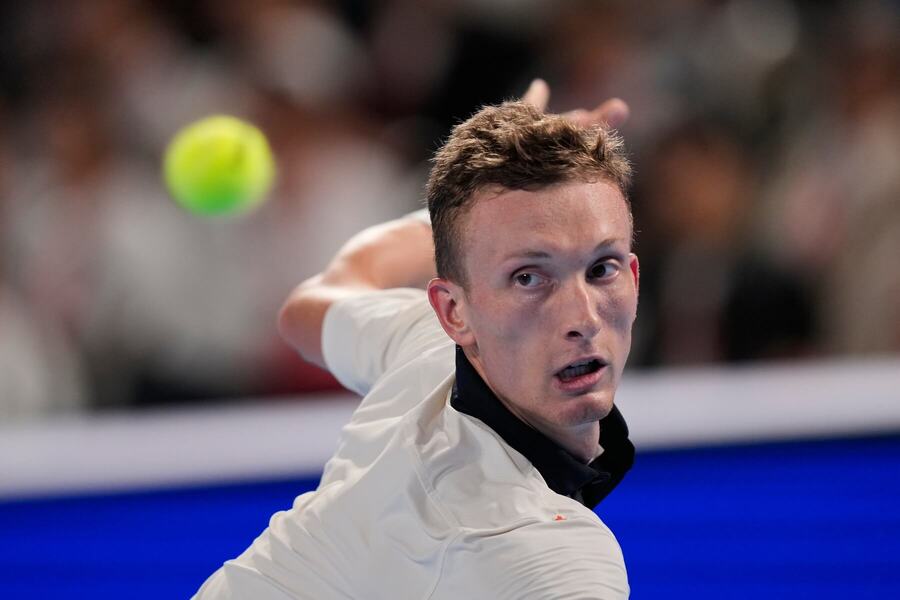Jiří Lehečka během finále ATP 500 Tokio 2026